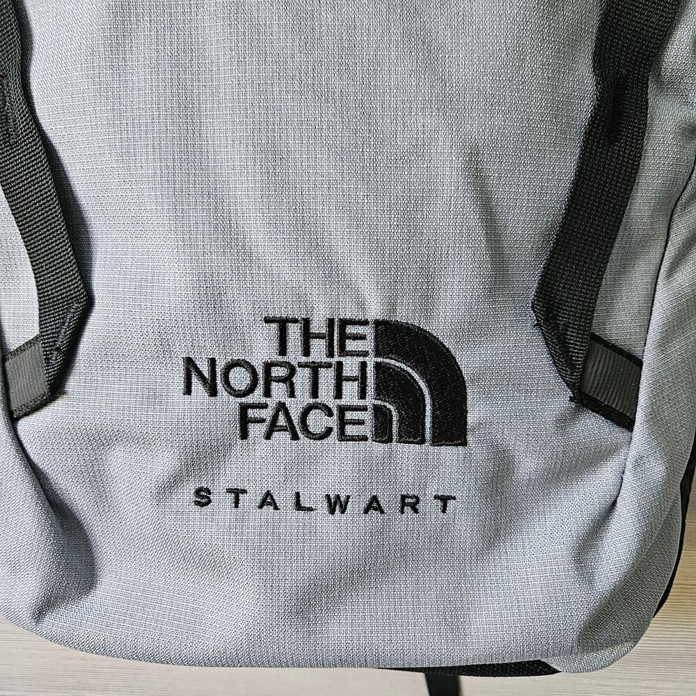 The North Face Stalwart Savage Logo Backpack Gray & Black 26L‎ 15" Laptop Bag - Picture 2 of 16